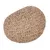 Coussin ou pouf rond en corde tressée beige, surface texturée, sans marque visible ni autres éléments distinctifs.