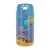 Container with underwater design, including submarine, fish, turtle and shipwreck. Top handle with paw motif.