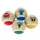 lot de  4 balles de 6,3 cm de diamètre