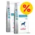 Two bags labelled hypoallergenic veterinary diet with icons for skin, digestion and exclusive formula. Large percentage symbol indicates a special offer or discount.