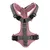 Hunter Geschirr in Rosa mit grauen Gurten, gepolstertem Design und verstellbaren Schnallen. Sichtbares Hunter-Logo auf der Vorderseite.