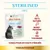 almo nature STERILISED HFC thon du Pacifique, 100 % naturel, mono-protéine, peu calorique, conçu pour chats stérilisés. Texte en anglais et autres langues visible sur l’emballage.