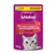 Whiskas Knuspertaschen mit Rind, 60g. Neue Verpackung mit 60% weniger Plastik, gleicher Geschmack.