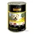 Boîte Belcando Dog Food 400 g, poulet et canard avec millet et carottes. Texte visible : Super Premium Quality, Made in Germany. Ingrédients illustrés : poulet, canard, millet, carottes.