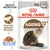 Royal Canin Ageing 12+ in Gelee, 85g x 12. Gesunde Gelenke EPA/DHA. Health Nutrition. Abbildung einer Katze und Futterstücken in Gelee.