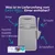 Litter Genie EasyRoll Katzenstreu-Entsorgungseimer, grau