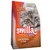 Упаковка корма для кошек Smilla Adult XXL-Krokette Geflügel, 1 кг. Видна надпись: für Katzen großer Rassen. На упаковке изображён серый кот.