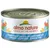 Almo Nature blik met Atlantische tonijn. Opschrift: 'Owned by the Animals'. Meertalige productnaam: Tonno dell'Atlantico, Thon de l'Atlantique, Atlantic Tuna.