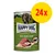 Happy Dog Sensible Pure Neuseeland Lamm Pur -koiranruokapurkki, pakkauksessa 24 kpl. Kannessa kuva koirasta ja lampaanlihaa, näkyvissä myös teksti 'Lamb Pure'. Happy Dog Sensible Pure Neuseeland Lamm Pur -koiranruokapurkki, pakkauksessa 24 kpl. Kannessa kuva koirasta ja lampaanlihaa, näkyvissä myös teksti 'Lamb Pure'.