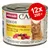 Консервы animonda для кошек Senior, говядина и курица с сыром, 12×200 г. Текст: 100% frische Zutaten, Ohne Getreide, Made in Germany. Изображение рыжего кота.
