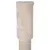 Scratching post with beige plush cover and sisal rope for claw care.