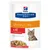 Hill's Prescription Diet Urinary Care c/d Urinary Stress със сьомга. Клинична храна за котки, опаковката показва суха храна и котка.