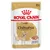 Sachet Royal Canin Adult Chihuahua 85 g, illustration de chihuahua, texte visible : Coat Health, Over 8 months old, Breed Health Nutrition, Salute del pelo.