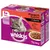 Whiskas Fleisch Auswahl in Sauce, 12×100 g, 1+ Jahre, 100% komplett & ausgewogen. Huhn und Erbsen, Rind, Pute, Lamm und Karotten. Text v němčině.