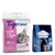 Sachet Tigerino Premium Natural Clay Clumping Litter 12 kg, texte visible : ultra absorbent, fast odour control, immediate clumping. Paquet Wild Freedom Cold River 400 g, 100 % grain-free recipe. Sachet Tigerino Premium Natural Clay Clumping Litter 12 kg, texte visible : ultra absorbent, fast odour control, immediate clumping. Paquet Wild Freedom Cold River 400 g, 100 % grain-free recipe.