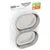 SureFeed Edelstahl-Schüssel-Set, kompatibel mit Mikrochip Pet Feeder und Sealed Pet Bowl. Verpackung zeigt zwei ovale Edelstahlschüsseln.