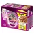 Whiskas Junior 2–12 Monate Ragout in Gelee, 12 x 85 g, baromfi válogatás. Cica képe, tálban húsos eledel látható. Látható szöveg: Geflügel Auswahl, Huhn, Ente, Pute.