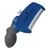FURminator borstel met metalen kam en zwart-blauw handvat, zichtbaar opschrift 'FURminator' en 'FURejector' knop op de bovenkant.