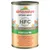 Консерва almo nature HFC Natural для кошек, тунец с креветками. Надпись: cat food made with natural ingredients originally fit for human consumption. Текст на нескольких языках.