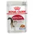 Royal Canin Instinctive пауч за котки, 85 г. Изображение на котка и купичка с хапки в желе. Текст: Ausgewachsene Katzen, Chats adultes, Для взрослых кошек, GELEE-GELÉE-ЖЕЛЕ.