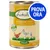 Lukullus Geflügel & Lamm mit Kartoffeln, Löwenzahn und Leinöl Adult 400 g. Etichetta con gallina e agnello. Bollino blu con testo: PROVA ORA.