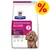 Hill's Prescription Diet Gastrointestinal Biome Mini digestive/fibre care, raccomandato dai veterinari, confezione con cane e simbolo percentuale giallo in alto a destra.
