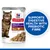 Hill's Science Plan Sensitive Stomach & Skin Adult 1–6 with Turkey, chunks & gravy. Text: Supports digestive health with prebiotic fibre (på engelska).
