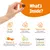Image lists ingredients and benefits: Biotin for skin health, Vitamin B3 for gut function, Vitamin B5 for brain function, Vitamin A for immunity, L-Carnitine for muscles, Probiotics for gut health.