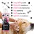Shampoo being applied to a dog, with features listed: long lasting scent, eliminates malodours, deodorises and moisturises, deep cleansing, gentle on skin, hydrates and conditions.
