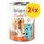 Confezione da 24 lattine Briantos Delicious Paté, ricetta grain-free, adult, fish & peas, no sugar added, no artificial flavourings, 400 g.