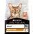 Purina Pro Plan Adult Derma Care 1+ torrfoder för katt, No1 ingredient salmon, bild på katt och ikon med fisk samt siluett av katt som slickar sig.