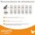 Recomendación de alimentación para gatos adultos: 2 kg 30–40 g, 3 kg 40–55 g, 4 kg 50–65 g, 5 kg 55–75 g, 6 kg 65–85 g, 7 kg 70–95 g. 87 % proteína animal, sin trigo, sin OGM ni colorantes.