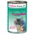 Feline Porta 21, cibo complementare per gatti, carne di tonno intero con alghe. Testo visibile: 'your cat will love it!'. Immagine di un gatto sul fronte della lattina.