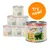 Feringa Classic Meat Adult cat food tins, visible flavour Duck & Veal with broccoli & dandelion, 200g. Orange badge reads: Try now! Feringa Classic Meat Adult cat food tins, visible flavour Duck & Veal with broccoli & dandelion, 200g. Orange badge reads: Try now!