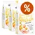 Tre confezioni di Greenwoods Don’t worry eat Chicken with Lentils, visibile scritta in inglese e simbolo percentuale arancione per offerta. Tabella nutrizionale stampata sul fronte. Tre confezioni di Greenwoods Don’t worry eat Chicken with Lentils, visibile scritta in inglese e simbolo percentuale arancione per offerta. Tabella nutrizionale stampata sul fronte.