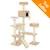 Tiragraffi beige con più piattaforme, cuccia chiusa, amaca, ciotola imbottita e rampa. Angolo arancione in alto a destra con testo: Top Seller.