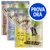 Tre confezioni di snack Feringa Sticks per gatti adulti: Chicken with Duck, Salmon Trout, Tuna. Testo visibile: 'PROVA ORA', 'grain free recipe', 'homemade taste begins with love'. Tre confezioni di snack Feringa Sticks per gatti adulti: Chicken with Duck, Salmon Trout, Tuna. Testo visibile: 'PROVA ORA', 'grain free recipe', 'homemade taste begins with love'.