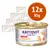 12 lattine da 85 g di Kattovit Feline Diet Urinary mit Kalb, Struvitstein-Prophylaxe (FLUTD) visibili sulla confezione. 12 lattine da 85 g di Kattovit Feline Diet Urinary mit Kalb, Struvitstein-Prophylaxe (FLUTD) visibili sulla confezione.