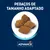 Pedaços de ração Advance com tamanho adaptado, apresentados em fundo branco. Texto visível: 'Pedaços de tamanho adaptado'. Marca: Advance.