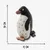 Stuffed penguin-shaped toy with dimensions shown as 30 cm tall and 15 cm wide.