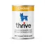 Thrive Chicken, 100% natural recipe for dogs of all breeds and ages. Label states 0% nonsense and describes product as natural and irresistible.