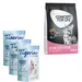 Próbacsomag: 3 x 5 l Tigerino Classic Crystals alom + 400 g Concept for Life - Tigerino + Kitten
