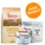 Purizon hrana za odrasle mačke: Chicken with Fish 70 % mesa, Chicken Fillet with Salmon 45 % pilećeg filea, Snacks Mix s piletinom, janjetinom, govedinom, ribom. Tekst: Jetzt testen!