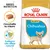 Confezione Royal Canin Puppy Chihuahua, testo visibile: Crocchetta su misura, Sostegno alle difese naturali, immagine di una crocchetta e di un cucciolo di chihuahua.