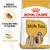 Embalagem de ração Royal Canin Adult Shih Tzu, com texto visível: 'Croquete feito à medida', 'Pele saudável' e imagem de um croquete e de um cão Shih Tzu.