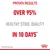 Proven results: over 95% healthy stool quality in 10 days, based on Royal Canin internal study.