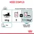 Conseils d’alimentation pour chat 4 kg : 3 sachets ou 1 sachet + 36 g de croquettes ROYAL CANIN Hairball Care, eau à disposition, énergie métabolisable 779 kcal/kg.