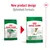 Συσκευασίες Royal Canin Mini Adult 8+ με νέο σχεδιασμό προϊόντος και βελτιστοποιημένη σύνθεση. Εμφανίζονται δύο σακούλες με σκύλο, το παλιό και το νέο design.