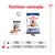 Päivittäinen ruokintaohje: Royal Canin Maxi Ageing 8+ koirille, paino 26 kg: 1 purkki + 222 g, 35 kg: 1 purkki + 302 g, 44 kg: 1 purkki + 377 g.