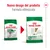 Nuovo design del prodotto Royal Canin Mini Adult 8+, formula ottimizzata. Immagine delle due confezioni a confronto, vecchia e nuova versione.